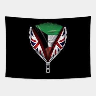 Kuwaiti Flag  Kuwait Flag zipped British Flag - Gift for Kuwaiti From Kuwait Tapestry