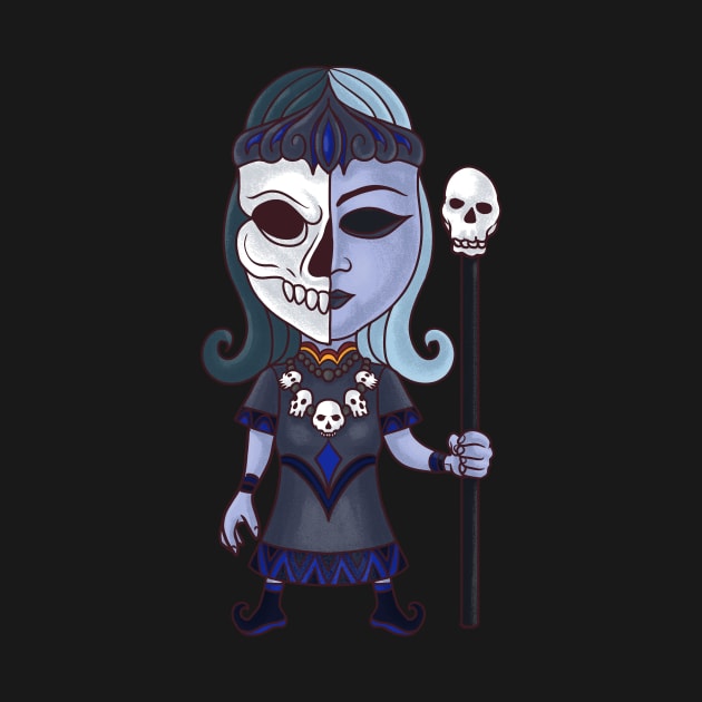 Queen of the Underworld: Viking God Hel Design by Holymayo Tee
