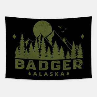 Badger Alaska Mountain Souvenir Tapestry