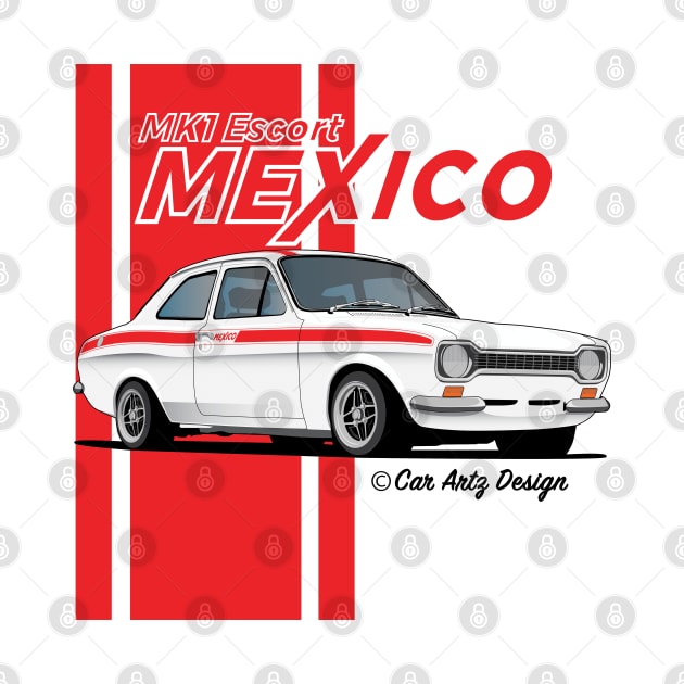 Mk1 Escort Mexico (White + Red) by Car-Artz-Design