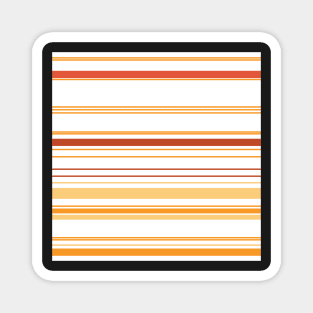 Orange citrus stripes Magnet