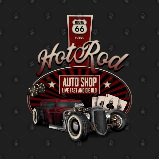 Hotrod Auto Shop by hardtbonez