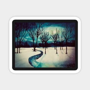 Winter Night No. 4 Magnet