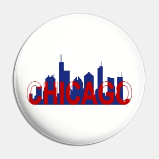 Chicago Skyline Art Pin