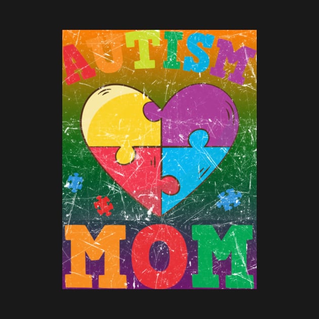 Autism Awareness T-ShirtAutism Mom Autism Awareness Heart T-Shirt_by by VinitaHilliard