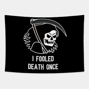 REAPER “I FOOLED DEATH ONCE” Tapestry