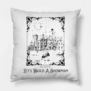 Lets Build A Snowman Pillow