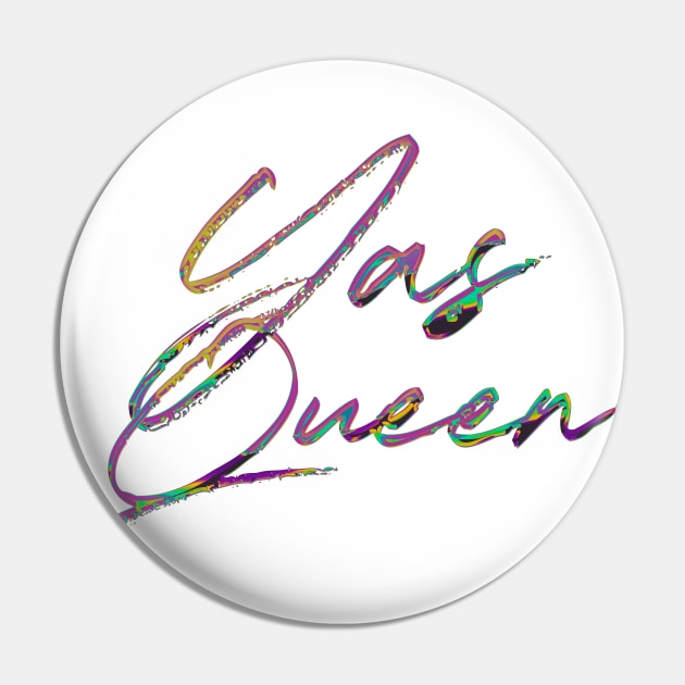 Yas Queen - 90s Style Typography Design Pin by DankFutura