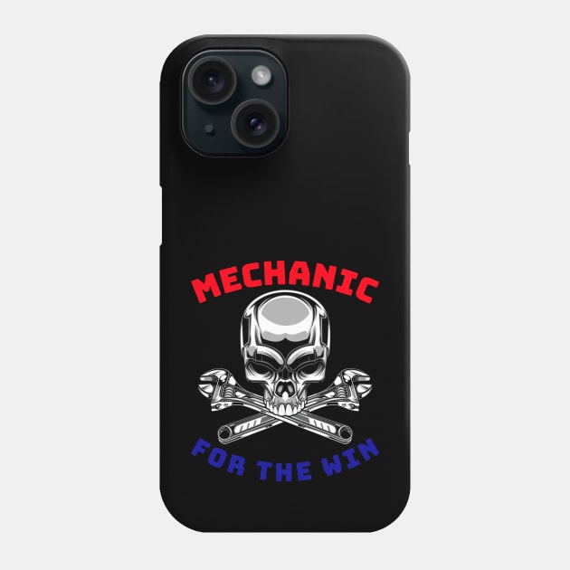 Skull Wrenches Mechanic for the Win RWB Phone Case by Teamster Life