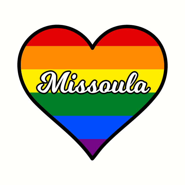 Missoula Montana Gay Pride Heart by fearcity