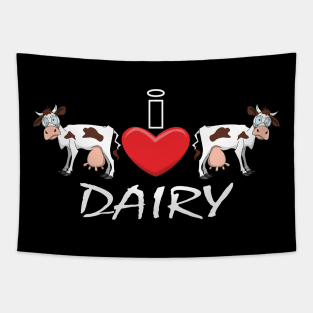 I Heart Dairy Tapestry