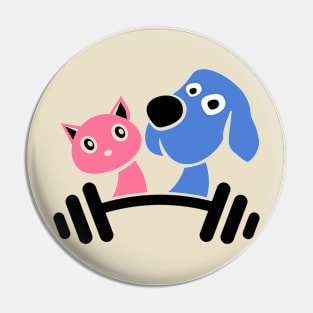 fitness cat dog Pin