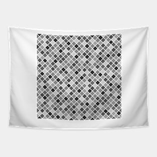 Color Block Zoom 45 Black and White Tapestry