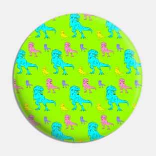T-Rex Pattern Pop Art Pin