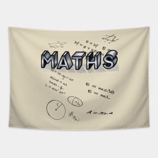 Maths formulae with the word maths in 3d Tapestry