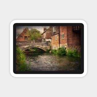 Winchester City Bridge and Mill Magnet