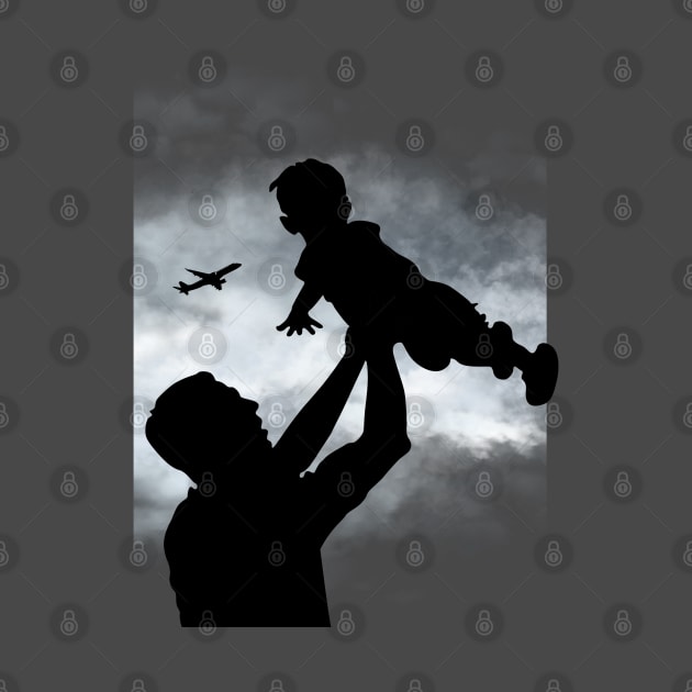 Father and son silhouette by Milners