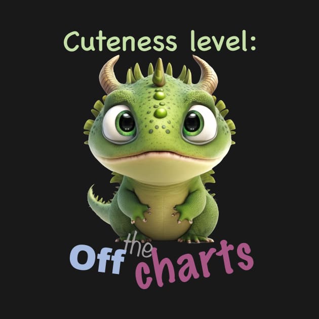 Little Dragon Cuteness Level Cute Adorable Funny Quote by Cubebox