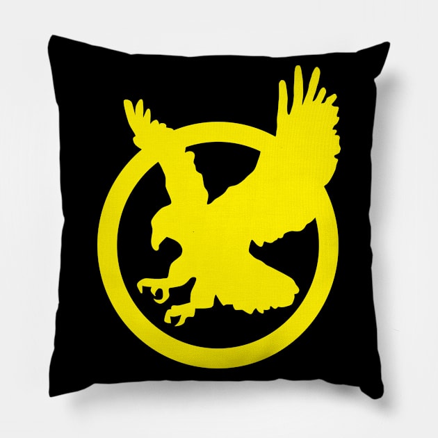 Black Knight Insignia Pillow by MonkeyKing