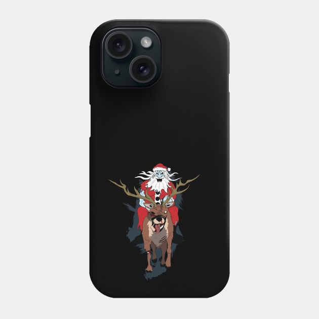 Zombie Santa Phone Case by LostintheLines