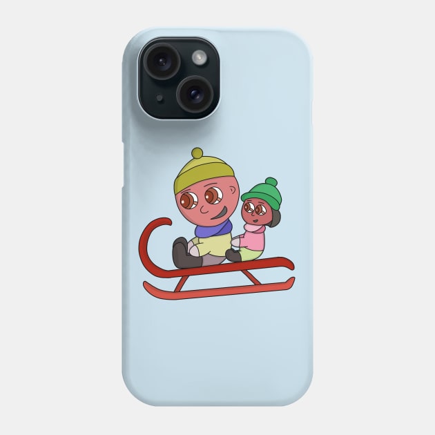 Kids Sleigh Phone Case by DiegoCarvalho