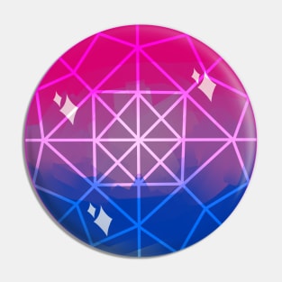 Bi Flag Gem Pin