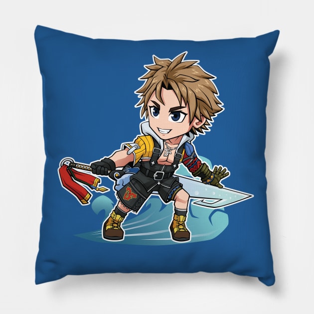 FA Chibi Tidus FFX Pillow by Xar623