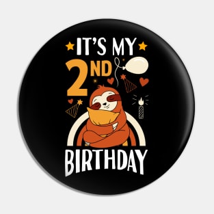 It's My 2nd Birthday Gifts Pin