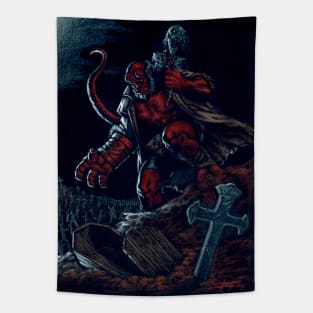 Hellboy Tapestry