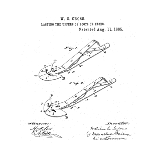 Lasting the uppers of boots or shoes Vintage Patent Hand Drawing T-Shirt