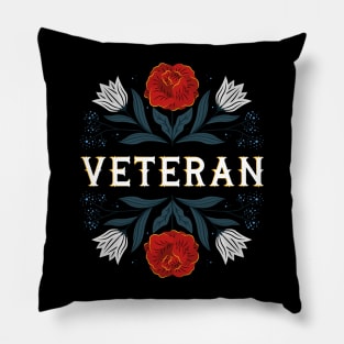 Veteran Flowers Pillow