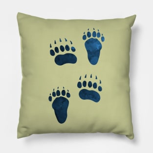 Bear Pawprints Pillow