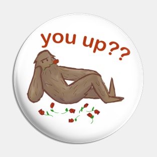 Sensual BigFoot (with text) Pin