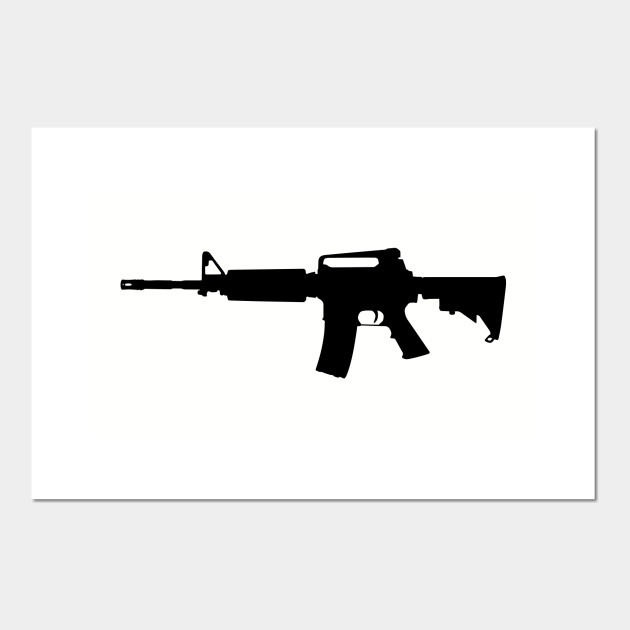 Download Ar 15 Rifle Silhouette Shooting Posters And Art Prints Teepublic Au