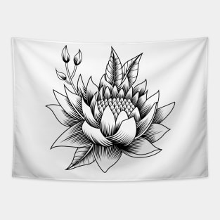 Lotus flower abstract Tapestry