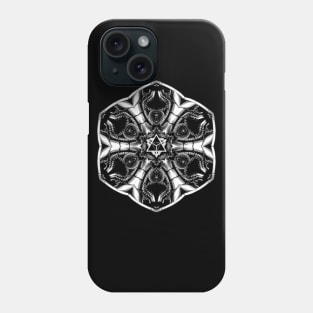 Alien kaleidoscope mandala Phone Case