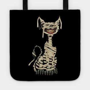 Black Cat Mummy Halloween Tote