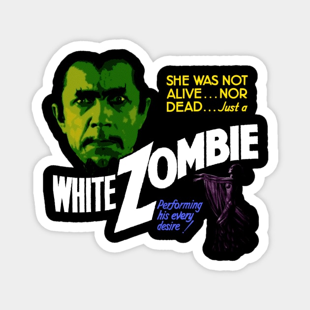 White Zombie Movie Magnet by WithinSanityClothing