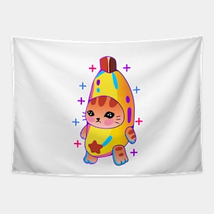 Cat and banana costume Tapestry