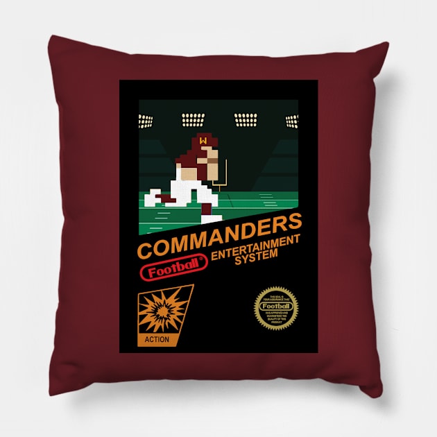 Commanders Football Team - NES Football 8-bit Design Pillow by mymainmandeebo