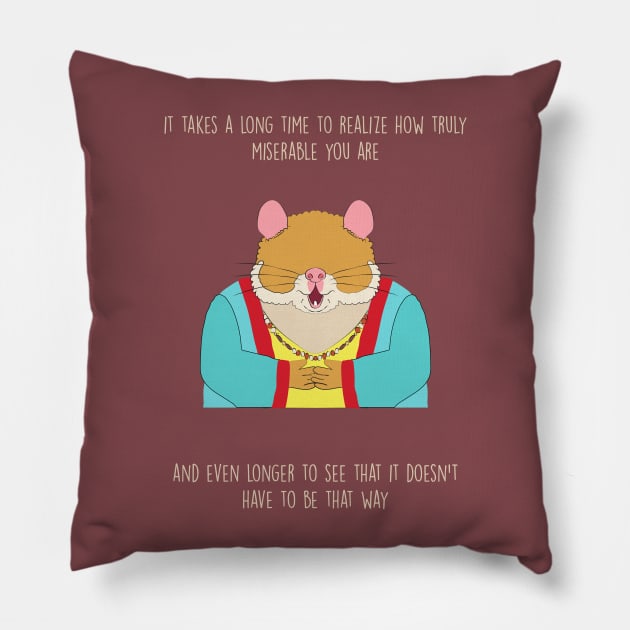 Cuddlywhiskers Pillow by wackyposters