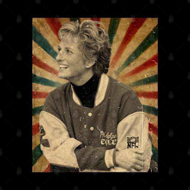 Princess Diana Eagles Fans - Vintage Retro Look Fan Design by Janji Joni