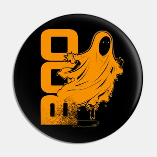 Ghost Of Disapproval - Orange Halftone V.2 Pin