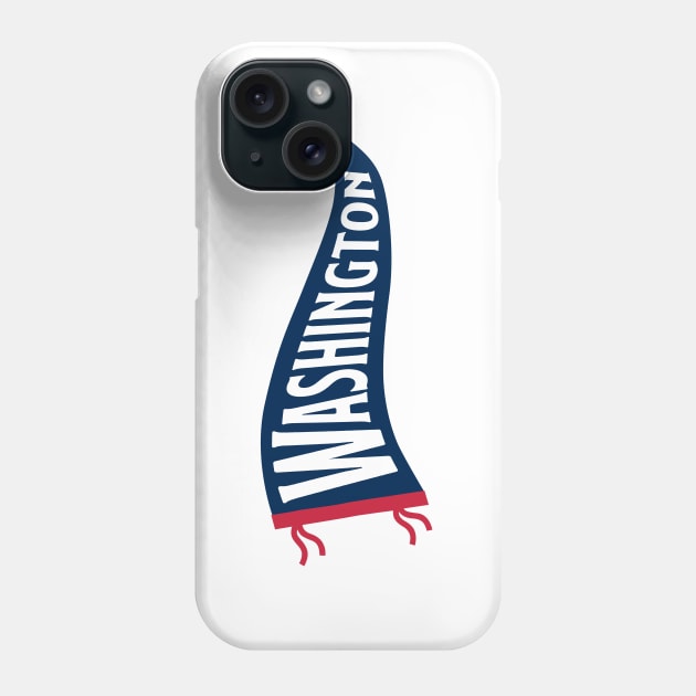 Washington Pennant - White Phone Case by KFig21