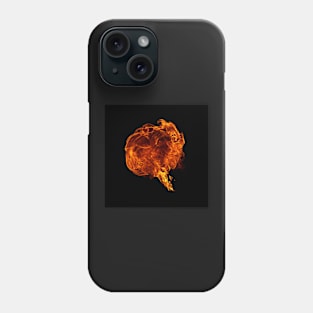 Fiery mushroom blast Phone Case