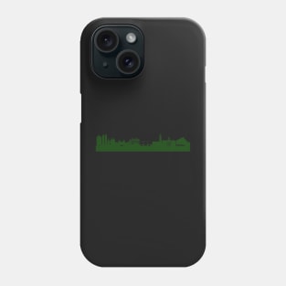 AMSTERDAM Skyline in forest green Phone Case