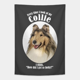 Lucky Collie Tapestry