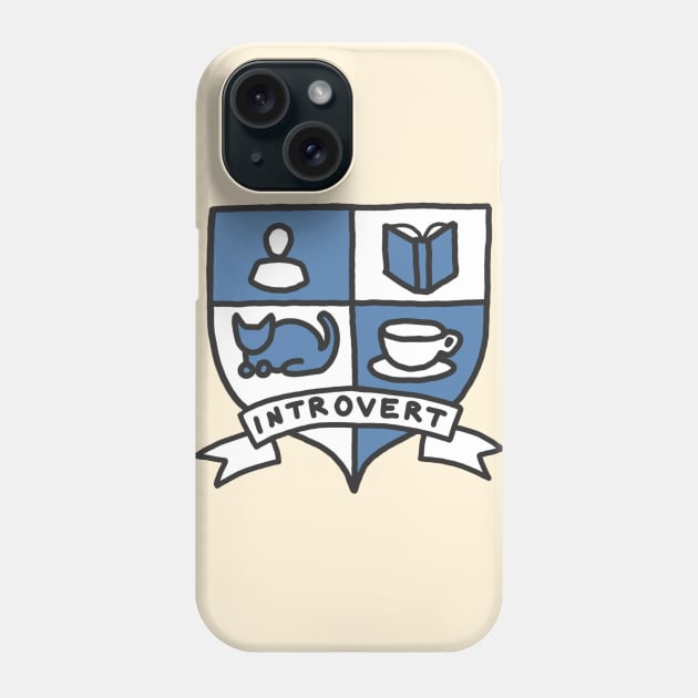 Introvert tea book reading cats awkward tumblr geek print Phone Case by bigkidult