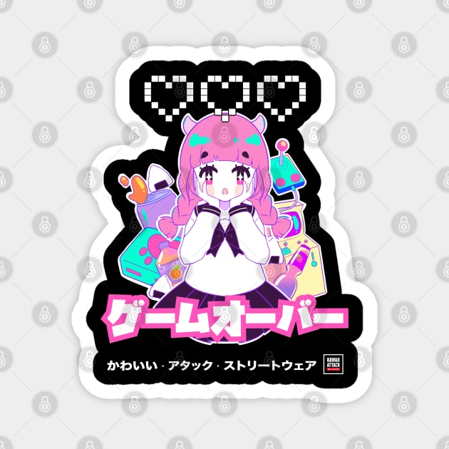 Kawaii Anime Gamer Girl Magnet by KawaiiAttack