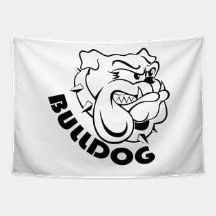 Angry Bulldog Tapestry